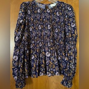 Universal Thread xl, fits more like a large black and purple floral shirt